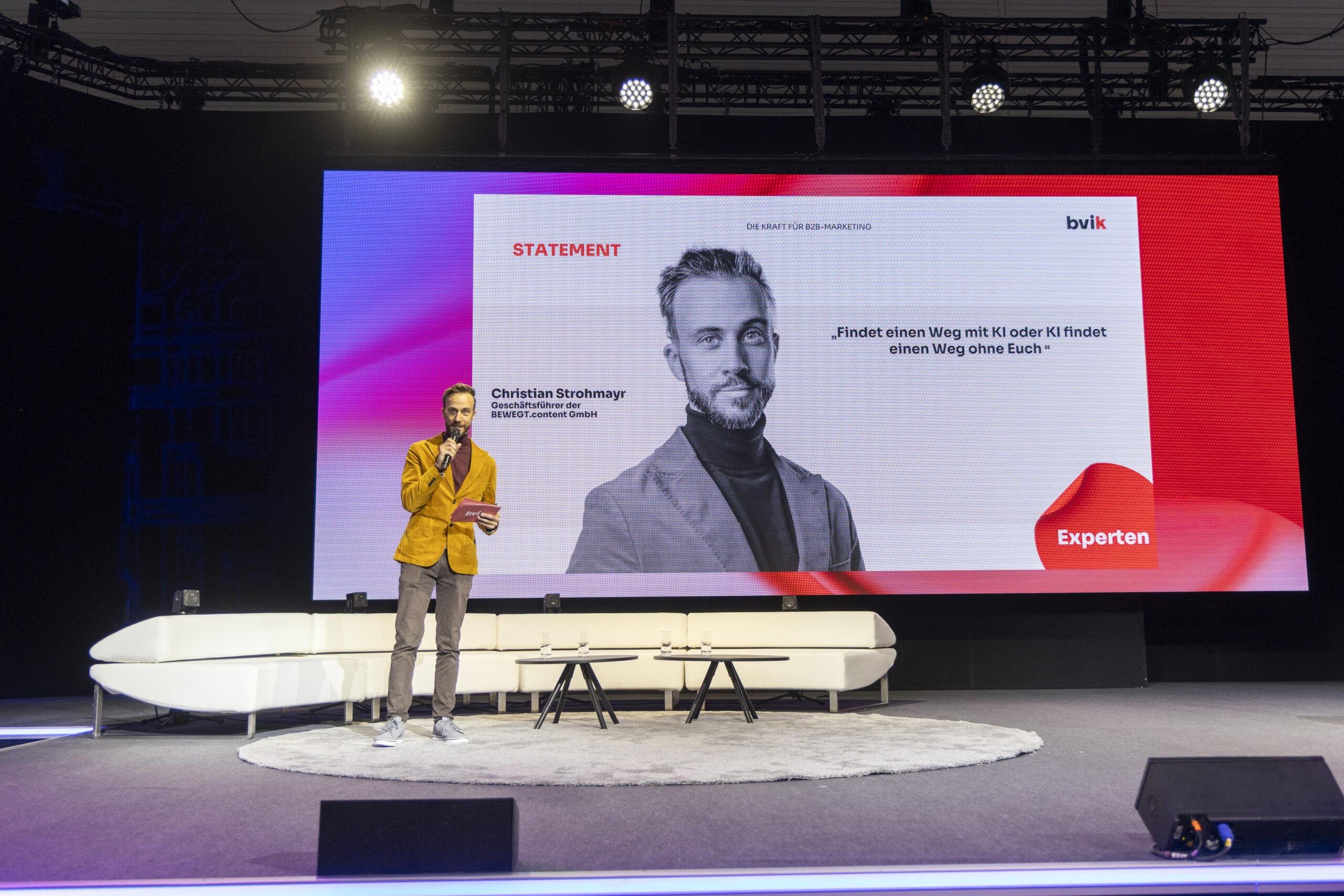 Christian Strohmayr DMEXCO Bühne